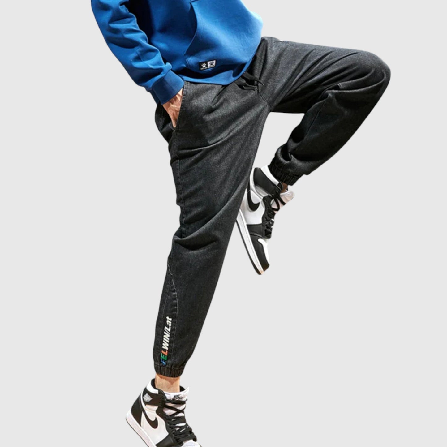 Elegáns farmer jogger nadrág