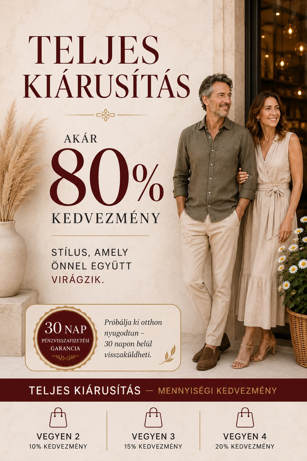 Teljes kiarusitas akar 80% kedvezmeny