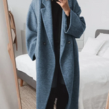 Celia női kabát – hosszú kevert gyapjúból, elegáns és modern oversize szabású
