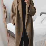 Celia női kabát – hosszú kevert gyapjúból, elegáns és modern oversize szabású
