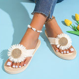 Boho bebújós szandál virágdísszel – Marivi