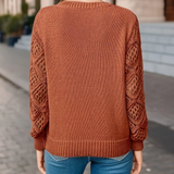 Danny Pull Femme – Könnyű, Horgolt Ujjú és V-nyakú Elegáns Megjelenéshez