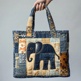 Steppelt táska – Elefántos patchwork