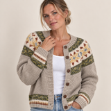 Kerttu | Fair Isle mintás kötött kardigán
