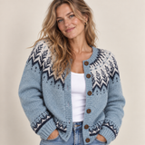 Aurora | Fair Isle mintás kötött kardigán