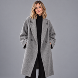 Celia női kabát – hosszú kevert gyapjúból, elegáns és modern oversize szabású