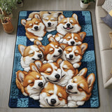 Szőnyeg – Összegömbölyödött corgi