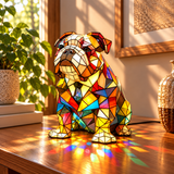 Állatos dekorációs lámpa – Elegáns bulldog báj