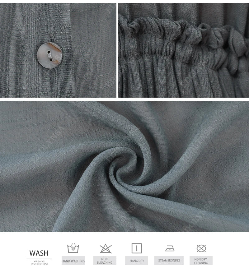 Sexy Deep V-neck Butterfly Sleeve Self Belted High Waist Button Front Open Summer Beach Dress WhiteTunic Women Beachwear Q1208