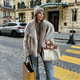 Liliana Manteau Luxe Női – Ultra Puha Műszőrme Kabát Elegáns Télre