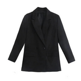 Amalia Oversize Női Blézer – Elegáns Kétsoros Kabát Prémium Anyagból
