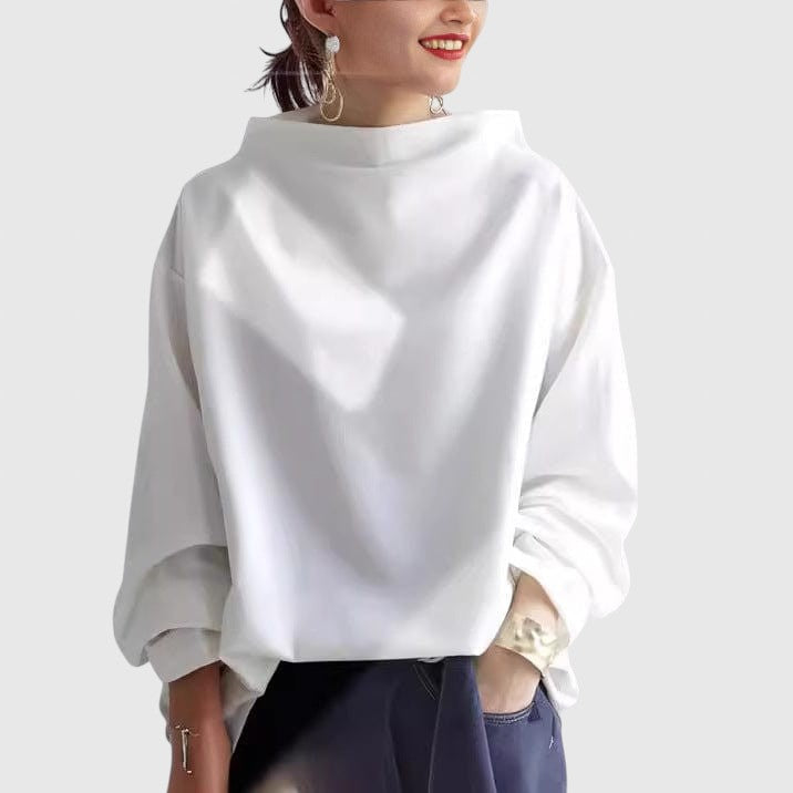 Gabriela - Elegáns pulóver magas gallérral
