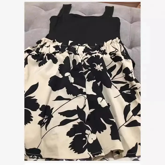 Summer Women's Set With Waist Cinching, High Waist Slimming Casual And Fashionable Printed Set Women's Shorts Slim Fit  Sexy
