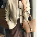 Lucille női kardigán – puha kasmír gombos és elegáns klasszikus szabású mellény
