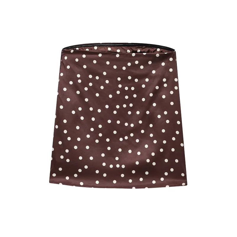 MUJER Polka Dot Pants Set Women 2 Piece Satin High Waist Woman Trousers Suits Corset Crop Top Woman Summer Outfit Women's Pants