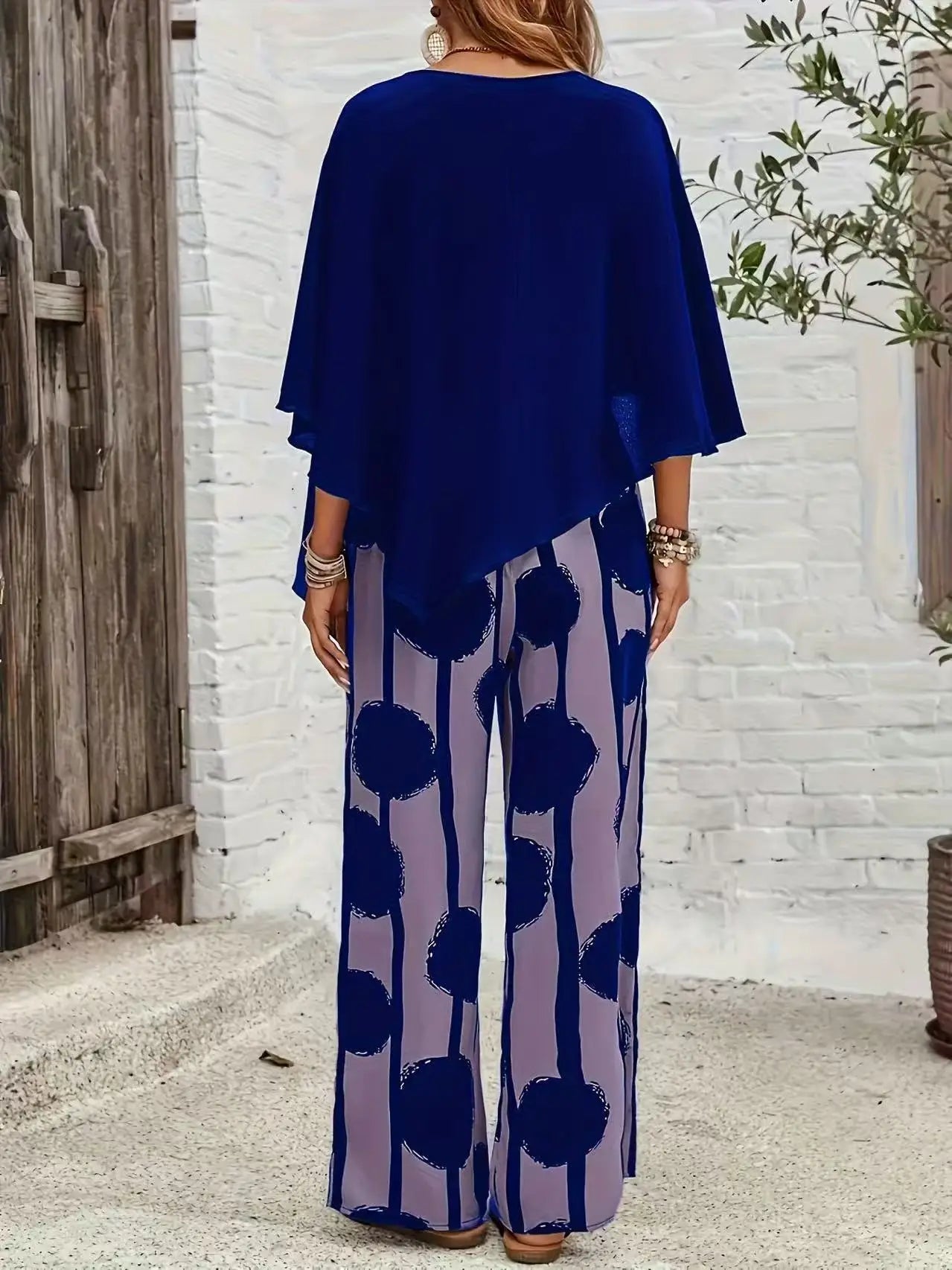 Pant women 2026 casual new loose confortable dot print fashion casual wide-leg pants