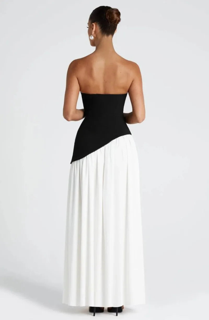 Summer Elegant Fashion Sexy Slit Backless Evening Party Ceremony Flowy Long Dresses For Women Dress With Scarf