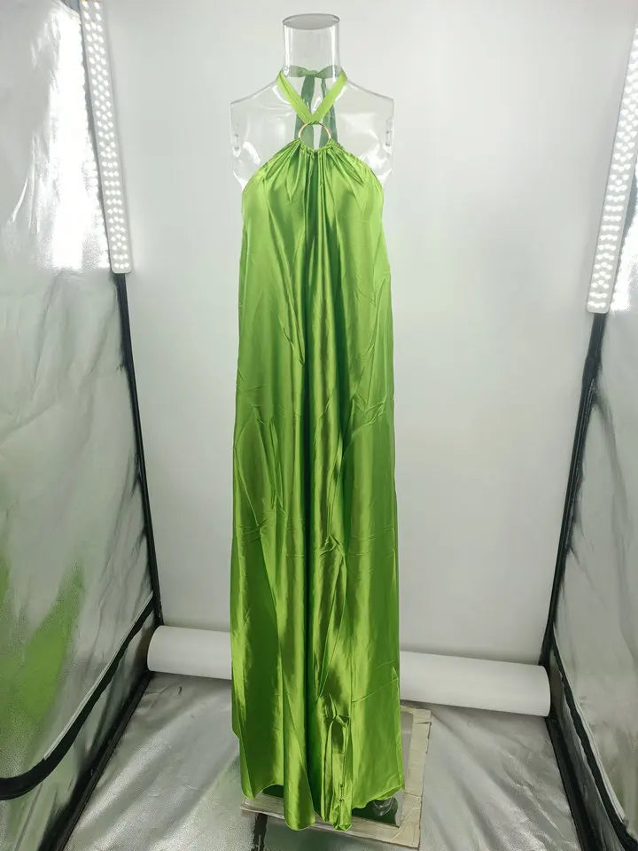 Women's Satin Camisole Dress Party Travel Dress Vestido Playa Mujer Sexy Dresses Vestido Mujer