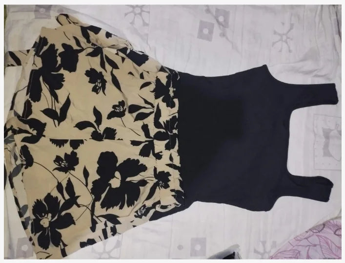 Summer Women's Set With Waist Cinching, High Waist Slimming Casual And Fashionable Printed Set Women's Shorts Slim Fit  Sexy