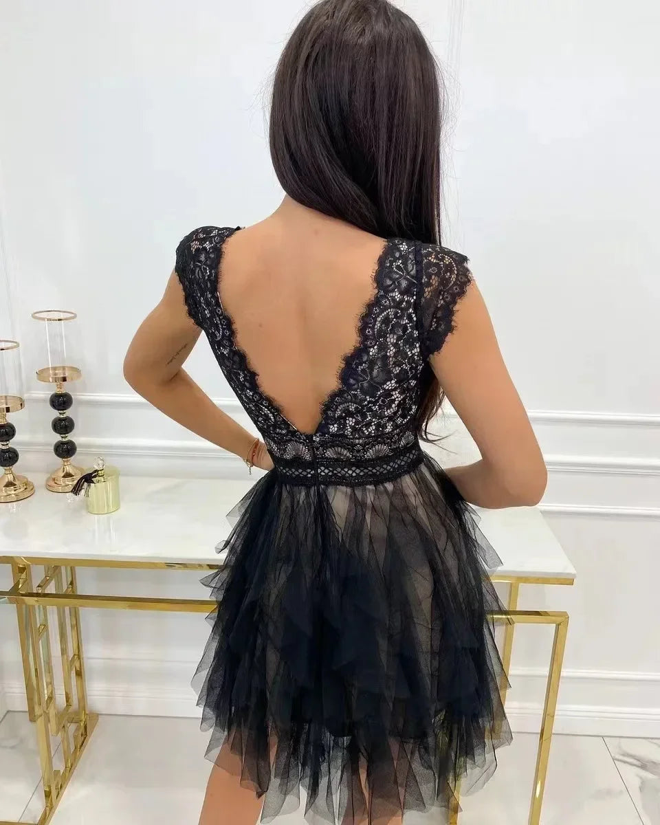 Women Party Long Dress Autumn Winter White Sexy Lace Dress V Neck Backless Lace Up Bodycon Dresses Vestidos Verano