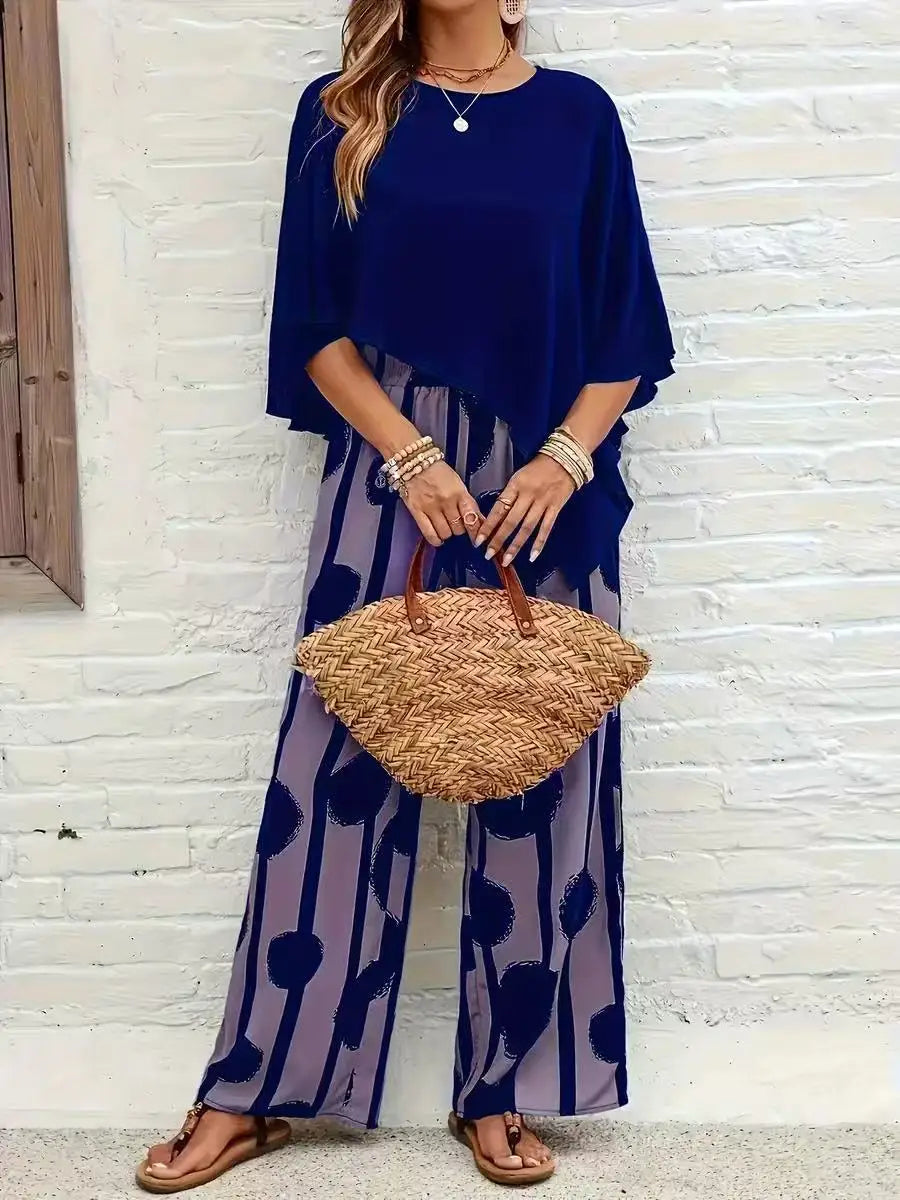 Pant women 2026 casual new loose confortable dot print fashion casual wide-leg pants