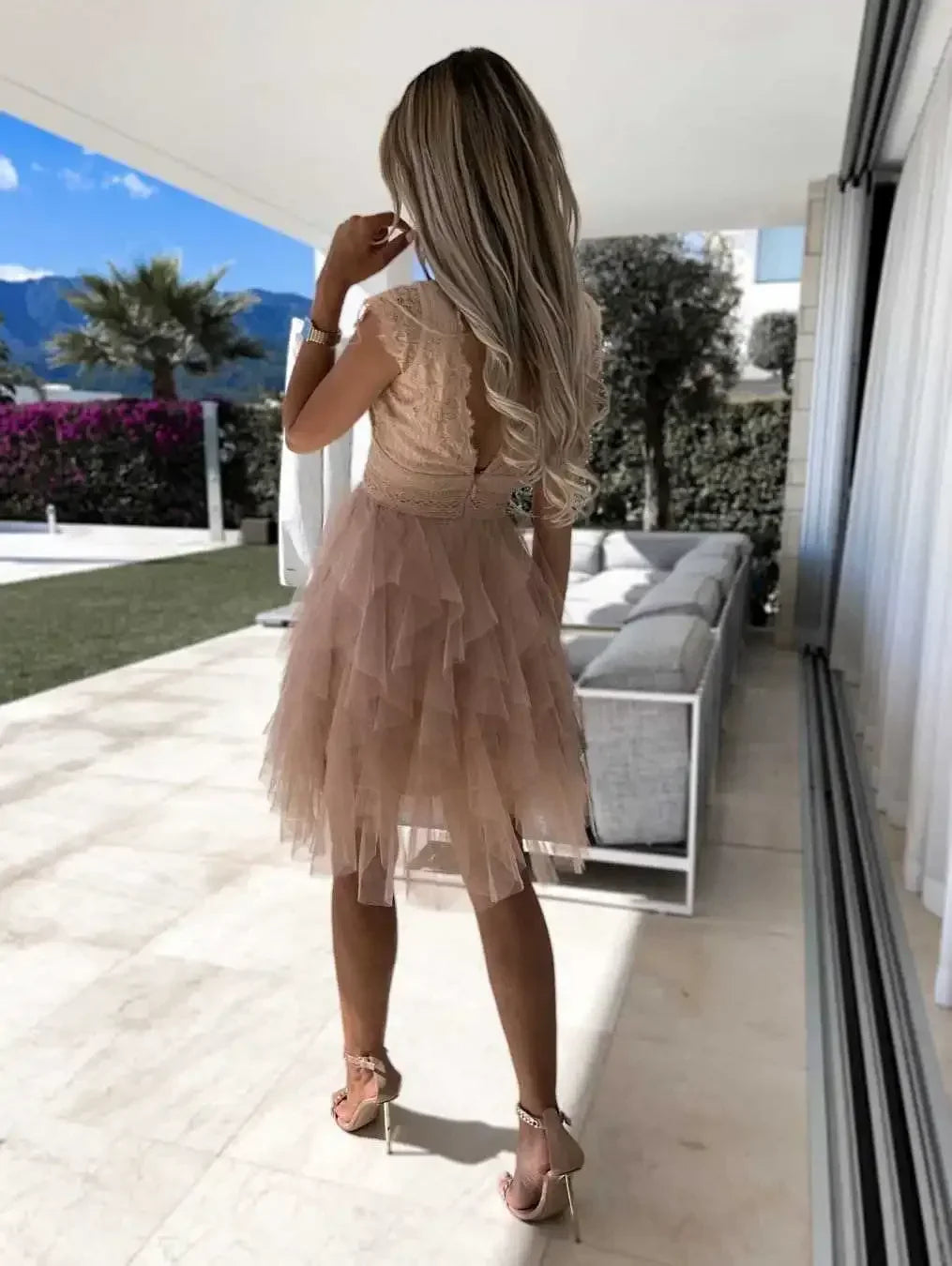 Women Party Long Dress Autumn Winter White Sexy Lace Dress V Neck Backless Lace Up Bodycon Dresses Vestidos Verano
