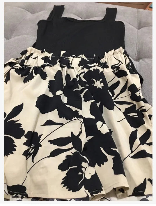 Summer Women's Set With Waist Cinching, High Waist Slimming Casual And Fashionable Printed Set Women's Shorts Slim Fit  Sexy