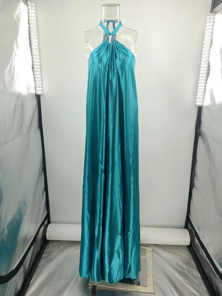 Women's Satin Camisole Dress Party Travel Dress Vestido Playa Mujer Sexy Dresses Vestido Mujer