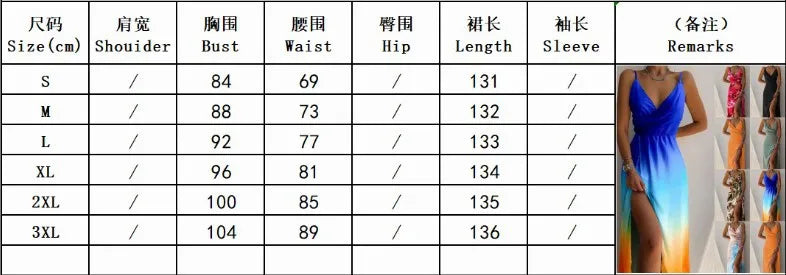 Sexy Deep V Neck Paghetti Strap High Waist Dress For Women Elegant Big Hem High Split Folds Long Dresses 2024 Summer New Lady