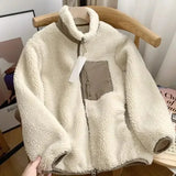 Lily Manteau Teddy Női – Meleg Dzseki Magas Gallérral, Cipzáras Zsebekkel és Laza Vágással