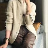 Lucille női kardigán – puha kasmír gombos és elegáns klasszikus szabású mellény