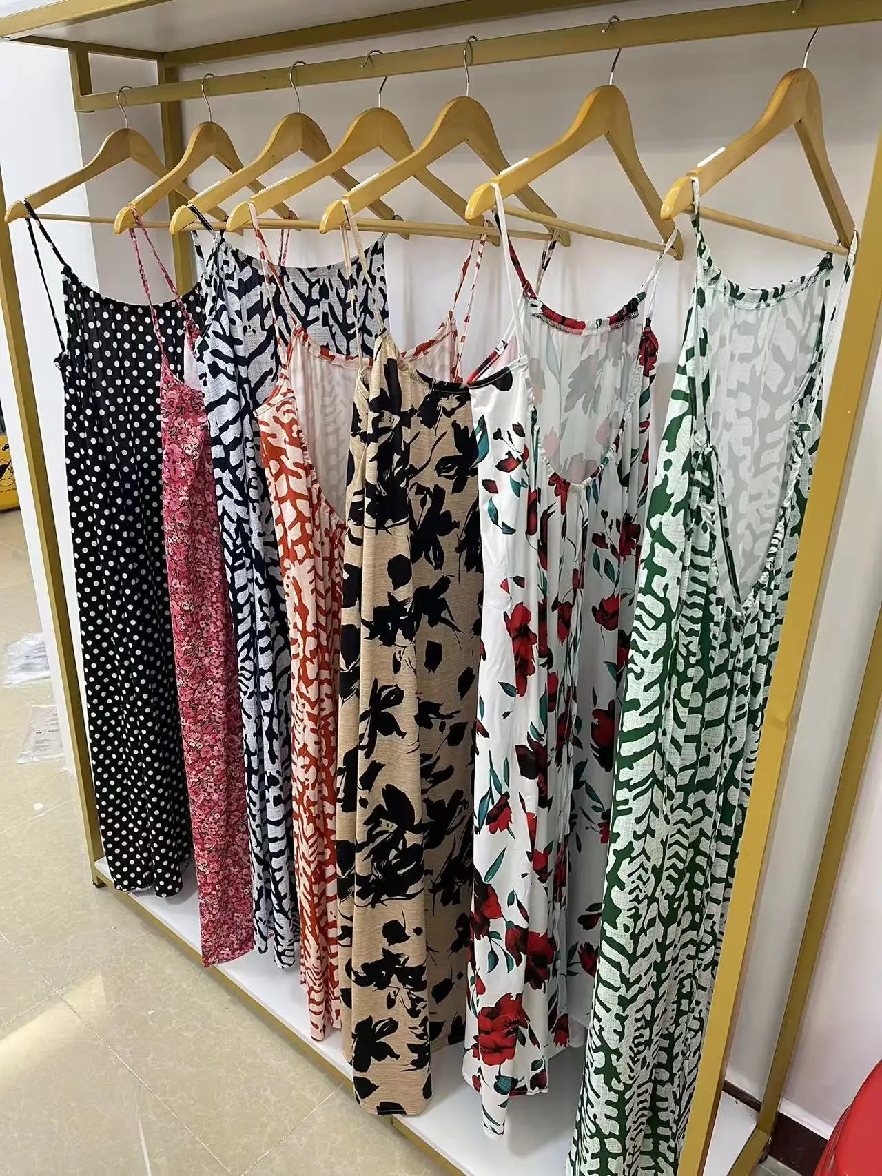 2026 New Model: Strapless Back-Disclosing Printed Long Dress – Summer Vacation Style, Comfortable Dress