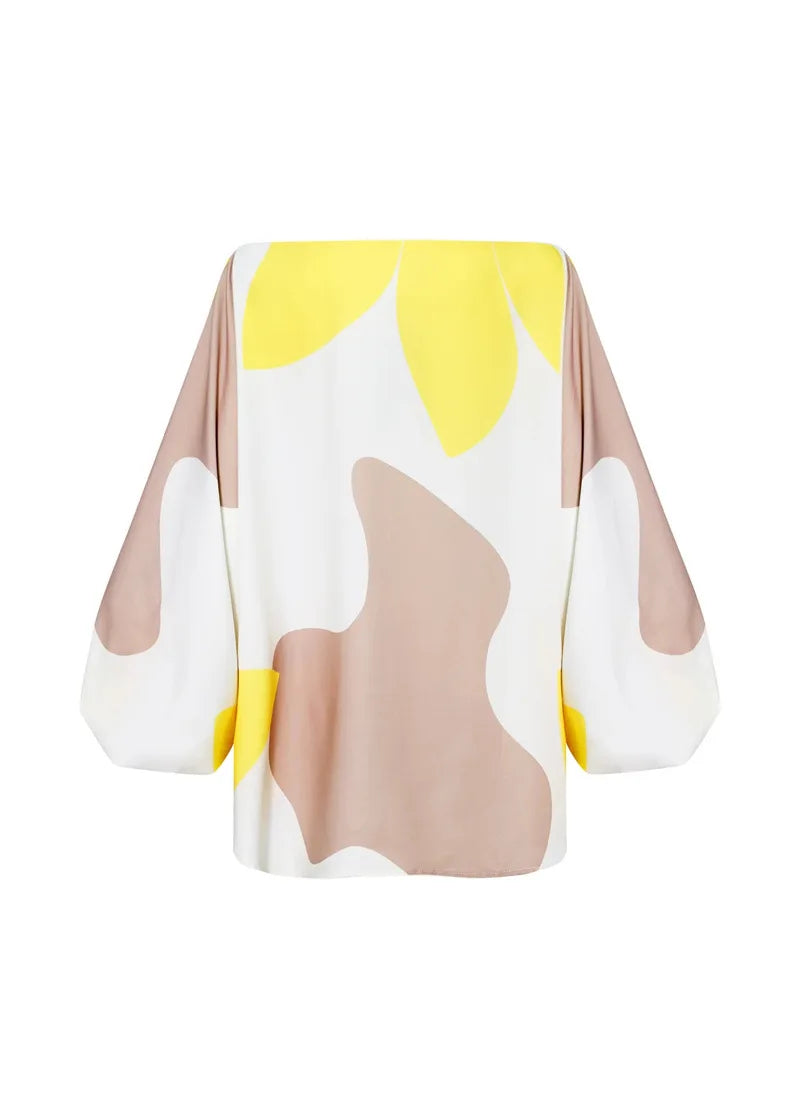 Fashionable Fringed Printed Women Skirt Two-piece Set Spring Autumn Elegant Slanted Collar Mid Length Sleeve Women's Skirt Set