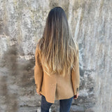 Valentina női kabát – hosszú kevert gyapjú kabát, meleg, elegáns, modern szabású