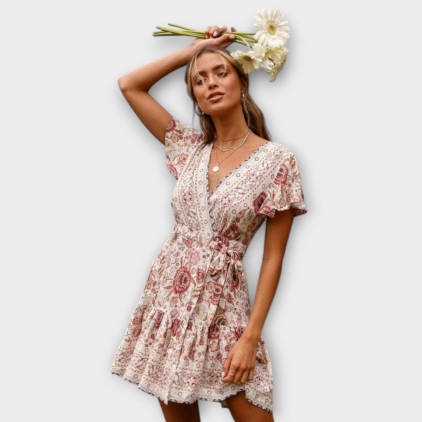 Amina - Rövid Boho Ruha
