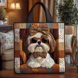 Steppelt táska – Divatos shih tzu
