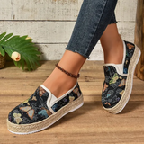 Platform Espadrilles virágmintával – Fleur