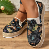 Platform Espadrilles virágmintával – Fleur