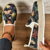 Platform Espadrilles virágmintával – Fleur