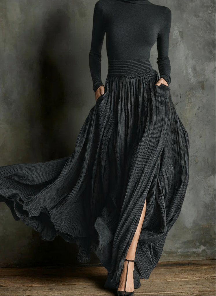 Raquel | Magas derekú maxi ruha