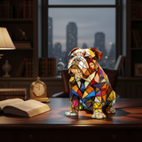Állatos dekorációs lámpa – Elegáns bulldog báj
