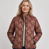 Dalma | Patchwork virágmintás steppelt kabát