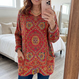 Seraphina retro kapucnis kötött tunika
