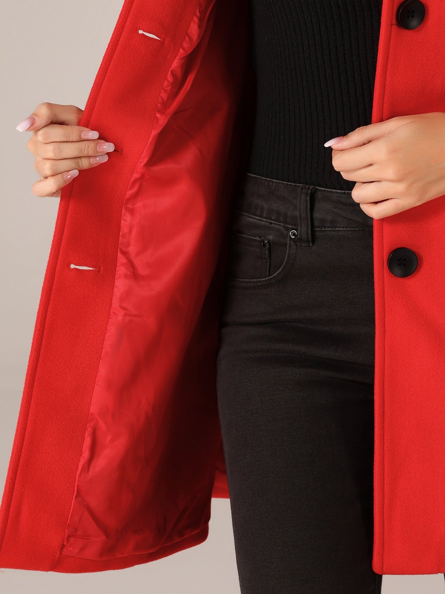 Josephine - Női Egysoros Téli Trench Kabát